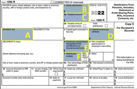 1099 r state distribution box 16|1099 r box 16 blank.